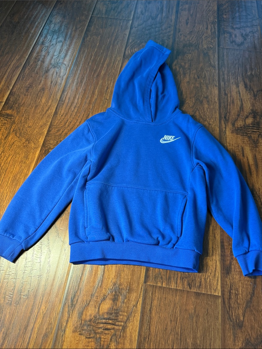 Nike Kids Blue Pullover Hoodie youth boys 7. Good condition
